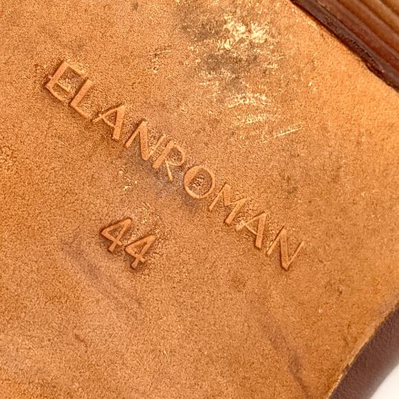 Elanroman Brown Leather Preppy Tassel Loafers main image 4